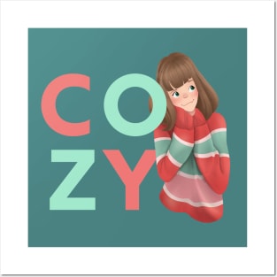 Cozy Girl Posters and Art